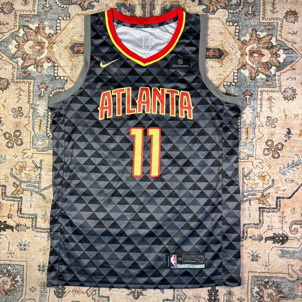 Nike Atlanta Hawks Trae Young 11 Swingman Jersey Mens 50 Large Red Basketball